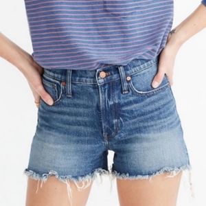 Madewell High Waist Denim Cutoffs size 24 the perfect jean short